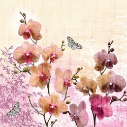 Χαρτοπετσέτα για Decoupage, Orchids Orient 1 τεμ